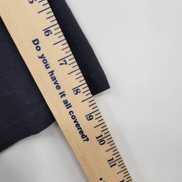 Nautica Men Blue White Color block Short Sleeve Crewneck Tee Shirt Top Size L - Picture 8 of 9